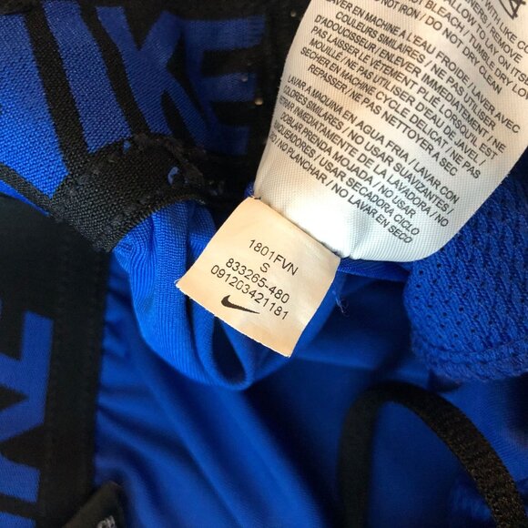 Nike Dri-Fit Mens Hybrid Training Blue Athletic Shorts Drawstring S - Picture 5 of 5